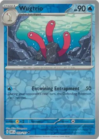 Obsidian Flames Wugtrio #59/197 reverse holo